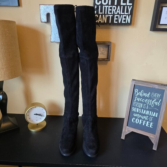 Like New STUART WIETZMAN Over the Knee Suede Boots sz 8 - Picture 5 of 16